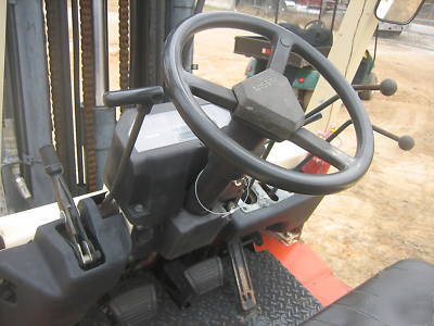 2002 nissan 5000# forklift cushion tires lp powered hd