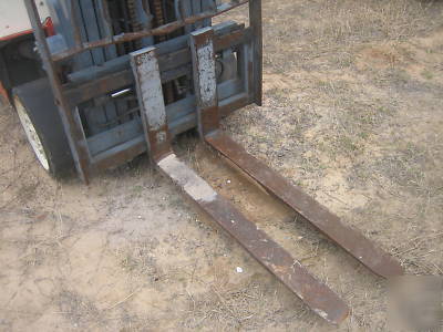2002 nissan 5000# forklift cushion tires lp powered hd
