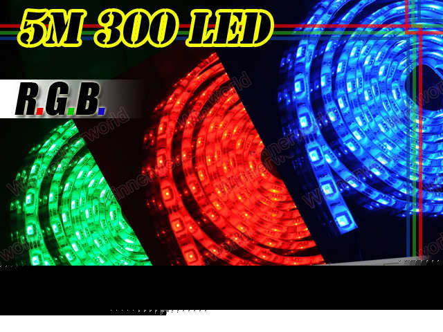 5M 5050 smd led rgb flash strip+controller 300LEDS w