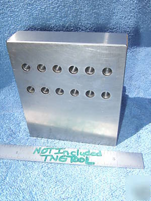 Angle plate step toolmaker machist tapped 1/4 ground qa