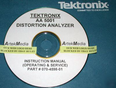Tektronix AA5001 instruction (service & ops) manual