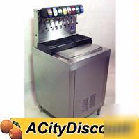 Used mccann soda beverage dispenser w/ ice storage bin
