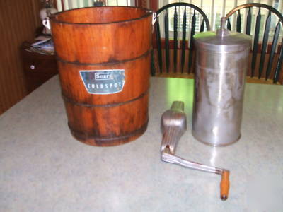 Vintage sears coldspot ice cream maker - complete-nice