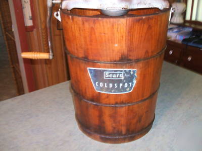 Vintage sears coldspot ice cream maker - complete-nice