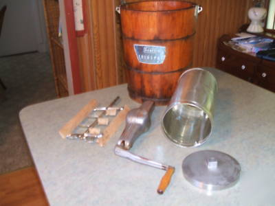 Vintage sears coldspot ice cream maker - complete-nice