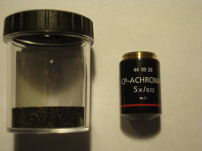 Zeiss microscope objective - cp achromat 5X/0.12