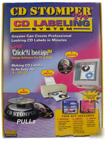  cd stomper pro cd/dvd labeling system for pc & mac