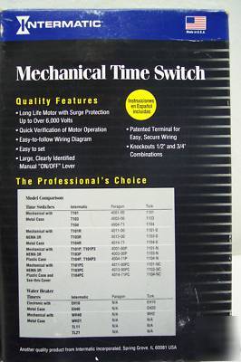  intermatic mechanical time switch 24HR dpst T104