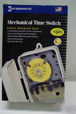  intermatic mechanical time switch 24HR dpst T104
