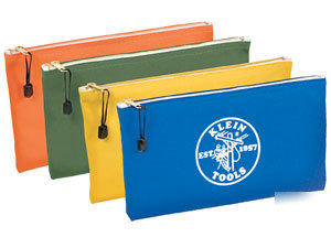 Klein 5140 canvas zipper bag 4 pack assorted