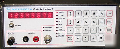 Motorola r-1150A code synthesizer ii