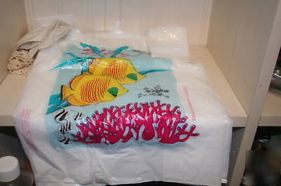 New t shirt shopping bags fish pet store aquarium case 