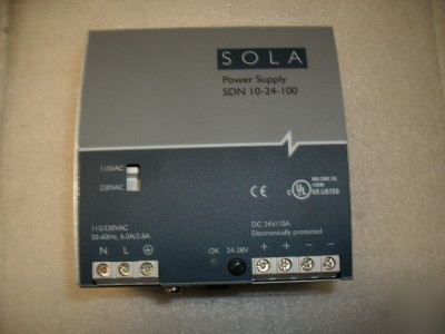 Sola power supply sdn 10-24-100 excellent condition 