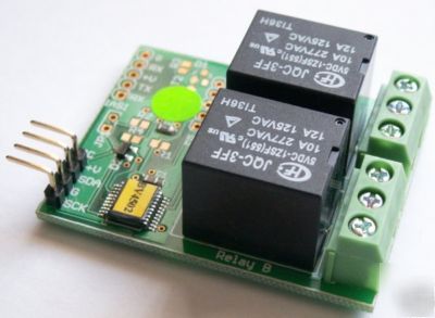 Twin relay with I2C interface