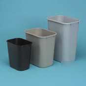 Wastebasket,plas,15H,bk - RUB295600BK - 295600BK