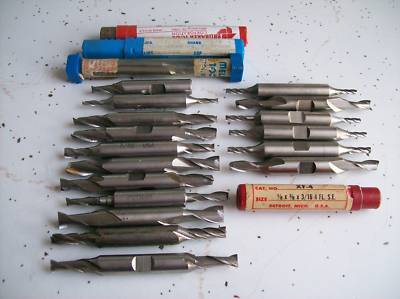 23 pcs. lot end mills ( excellent condition )