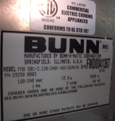 Bunn - 3 flavor hot chocolate beverage machine fmd - 3 