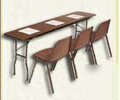 Gray granite high-pressure top folding table 18 x 48