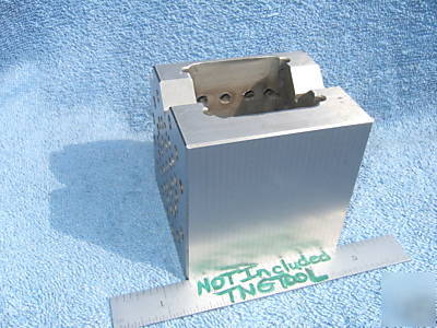 Grind cube w/vees machinist/toolmaker, hardened 1/4