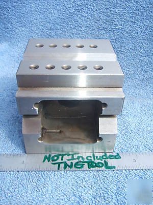 Grind cube w/vees machinist/toolmaker, hardened 1/4