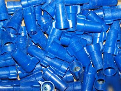 Ideal 454 wing-nut 454 wire connector, blue lot of 99 
