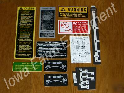 John deere decals set, 4230 synchro shift transmissions