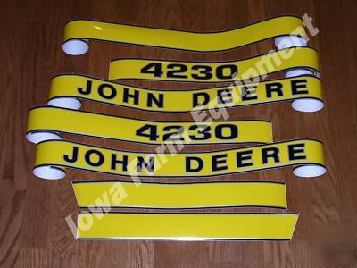 John deere decals set, 4230 synchro shift transmissions