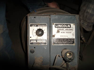Lincoln ln-7 mig squirt boom aluminum welder 