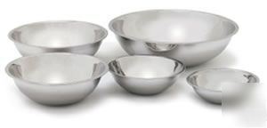 New (5) piece mixing bowl set stainless steel -- 