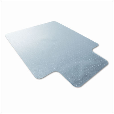 Polycarbonate chair mat, 47 x 35, with lip, clear