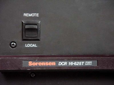 Sorensen 0-16V@0-625A variable dc power supply w/ gp-ib