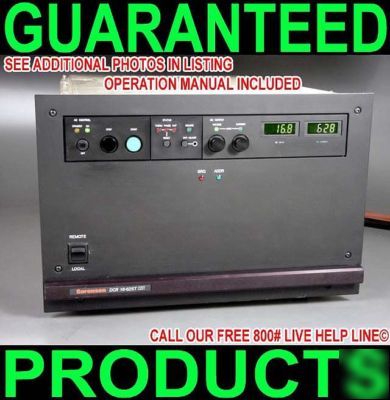 Sorensen 0-16V@0-625A variable dc power supply w/ gp-ib