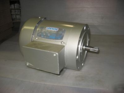  leeson 1HP 3PH rpm 3450/2850 electric motor 110112-01