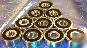10 steel/metal 6201RS sealed 12X32X10 vxb ball bearings