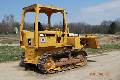 John deere 450G dozer with root rake- no 