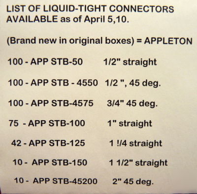 Liquidtight conn.appleton stb series(superior quality)
