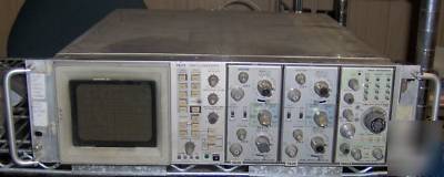 Tektronix 7623 oscilloscope w/ plug-in 7A26 x 2, 7B53AN