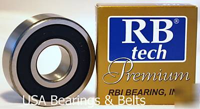 (qty 4) 6208-2RS premium bearings 40X80,c/3 & ABEC3+