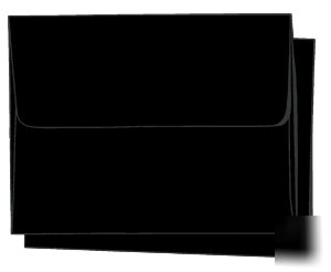 10 4X6 A6 a-6 black olive square-flap envelopes 