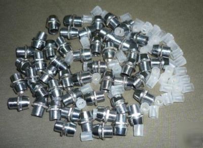 100 x 5MM chrome metal led holders bezels cases