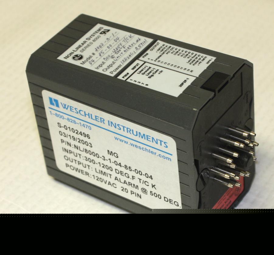 (3) weschler instruments~signal conditioner~8000 series