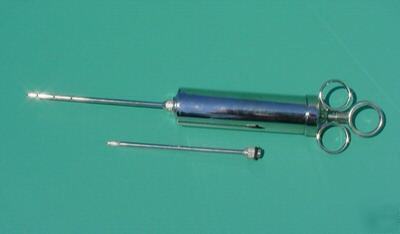 Commercial 4 oz. meat injector with extra slant needle