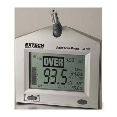 Extech sl-120 sound level monitor with user manual