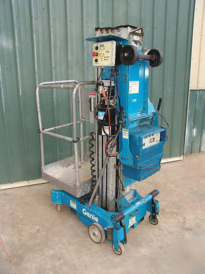 Genie 31' telescopic 1 man scissor, basket, boom lift