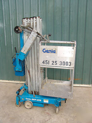 Genie 31' telescopic 1 man scissor, basket, boom lift