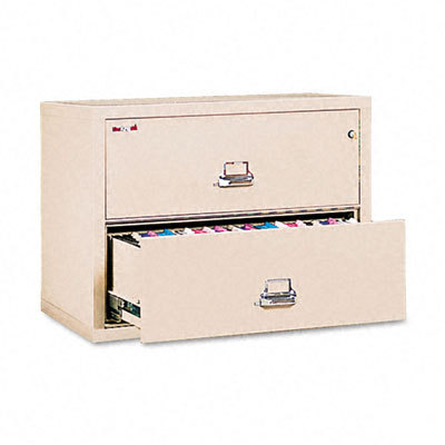 Insulated two-drwr lateral file ltr/lgl, parchment