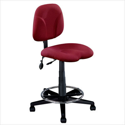 Mayline comfort swivel task stool color: burgundy