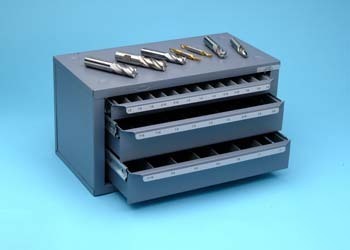 New huot #13350 end mill dispenser/chest/cabinet 1/8-1
