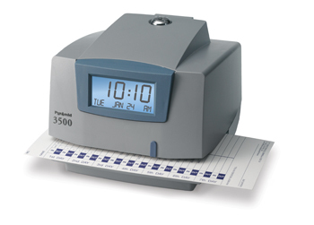Pyramid pti 3500 time clock w/250CARDS, extra ribbon 