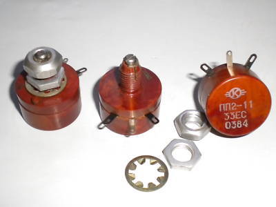 Resistors adjusting one-turnaround russian lot of 3